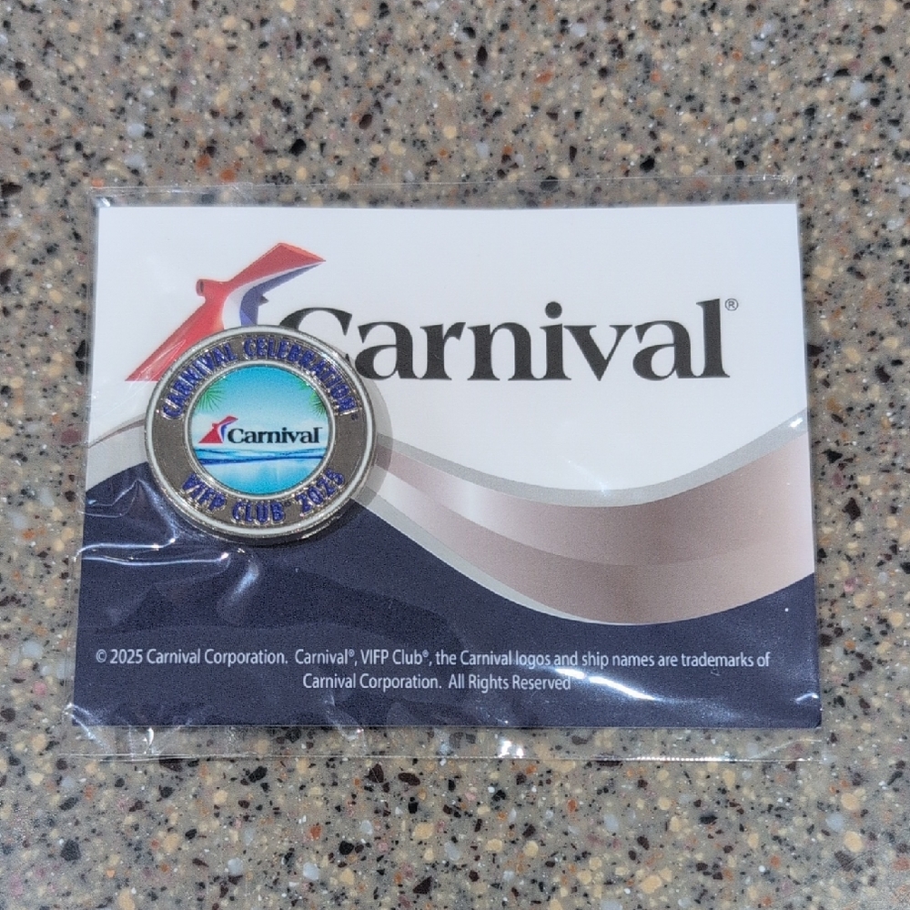 Carnival Cruise VIFP Club Pin Celebration 2025 Collectible